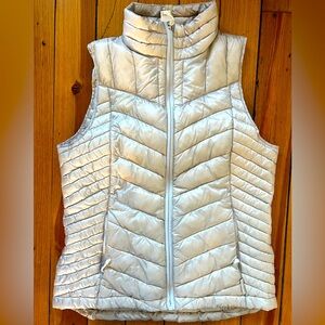 Oiselle Puffer Vest- Light Grey, Down